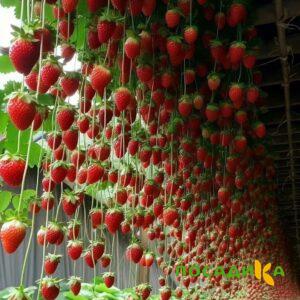 Клубника ампельная Анастасия купить по цене от 370р. в интернет-магазине «Посадика» с доставкой почтой в в Сретенске и по всей России – [изображение №1].
